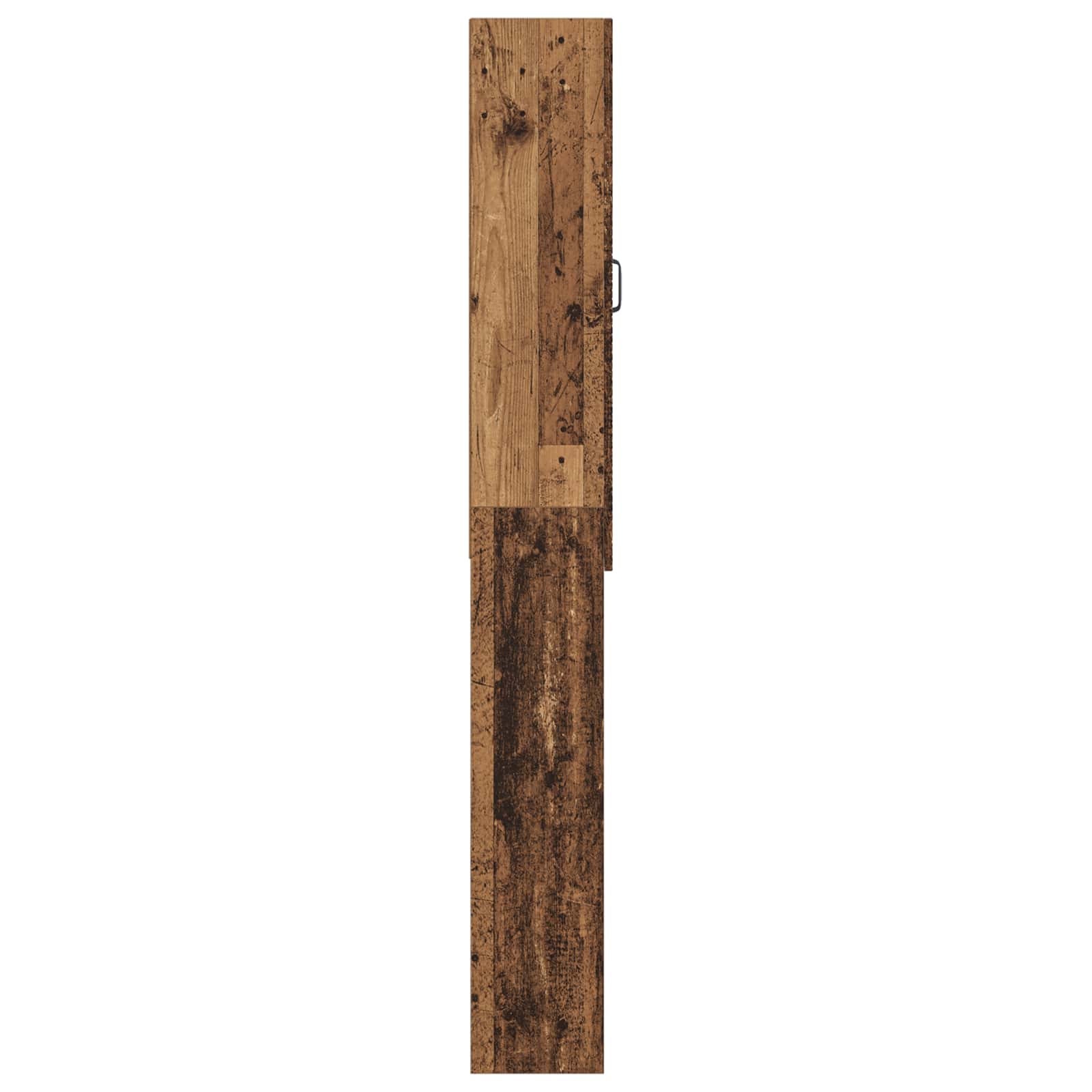 Toiletkast HAARLEM Oud hout 66 x 25,5 x 190 cm Bewerkt hout
