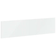 Hoofdbord 200 cm wit bewerkt hout muurmontage