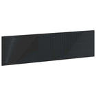Hoofdbord HAARLEM zwart 200x3x50 cm bewerkt hout