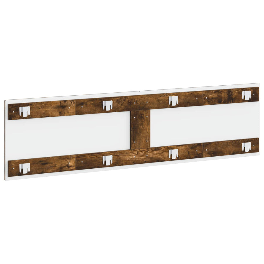 Wandgemonteerd Hoofdeinde HAARLEM Gerookt eiken Bewerkt hout