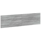 Hoofdeinde wandmontage 200x3x50 cm grijs Sonoma bewerkt hout