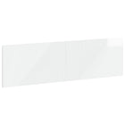 Hoofdbord HAARLEM 180 cm hoogglans wit wandmontage