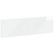 Hoofdbord HAARLEM 180 cm hoogglans wit wandmontage