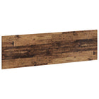 Hoofdeinde wandmontage 180x50 cm oud hout