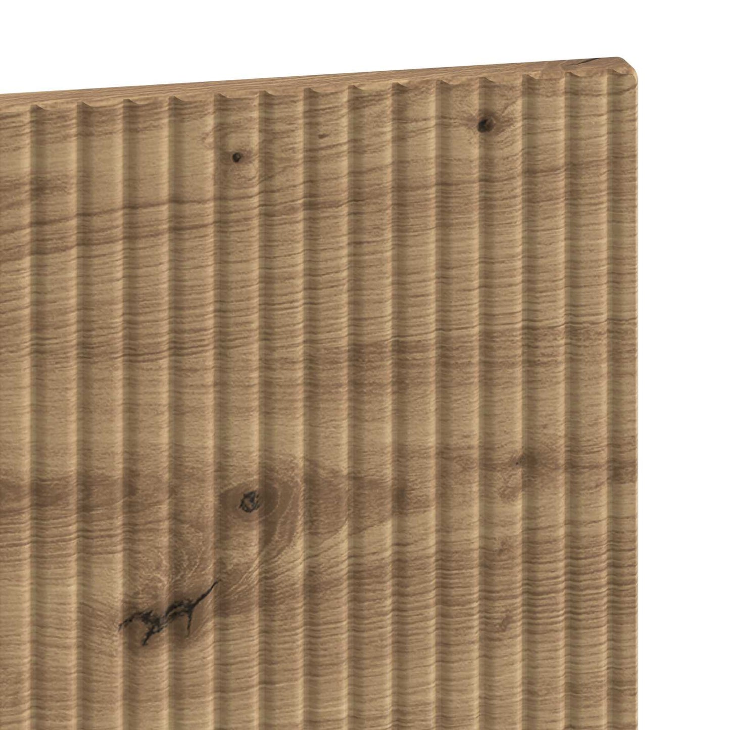Wandgemonteerd Hoofdeinde HAARLEM Artisanaal eiken Bewerkt hout
