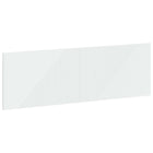 Hoofdbord HAARLEM 160x3x50 cm wit bewerkt hout muurmontage