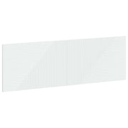 Hoofdbord HAARLEM 160x3x50 cm wit bewerkt hout muurmontage