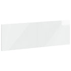 Hoofdbord HAARLEM 160x3x50 cm hoogglans wit