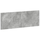 Hoofdeinde HAARLEM wandmontage betongrijs bewerkt hout 140x3x50 cm