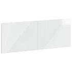 Hoofdeinde 140x50 cm hoogglans wit bewerkt hout