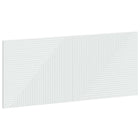 Hoofdeinde HAARLEM wandmontage 120x50x3 cm bewerkt hout wit