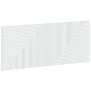 Hoofdeinde HAARLEM wandmontage 120x50x3 cm bewerkt hout wit
