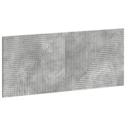 Hoofdeinde HAARLEM 120x3x50 cm betongrijs bewerkt hout