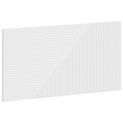 Hoofdeinde 100x3x50 cm wit bewerkt hout wandmontage