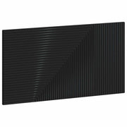 Hoofdbord HAARLEM 100x3x50 cm zwart bewerkt hout