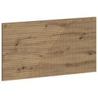 Hoofdbord 100x3x50 cm artisanaal eiken bewerkt hout