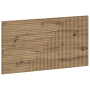 Hoofdbord 100x3x50 cm artisanaal eiken bewerkt hout