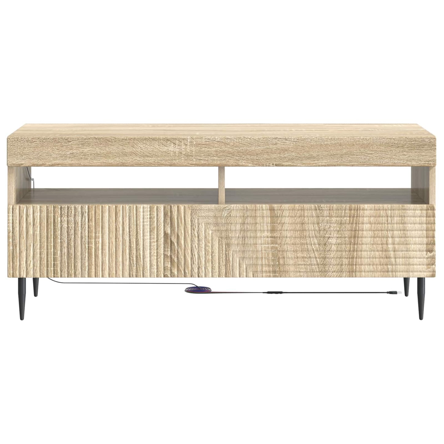 LED tv-meubel Sonoma Eiken Bewerkt hout
