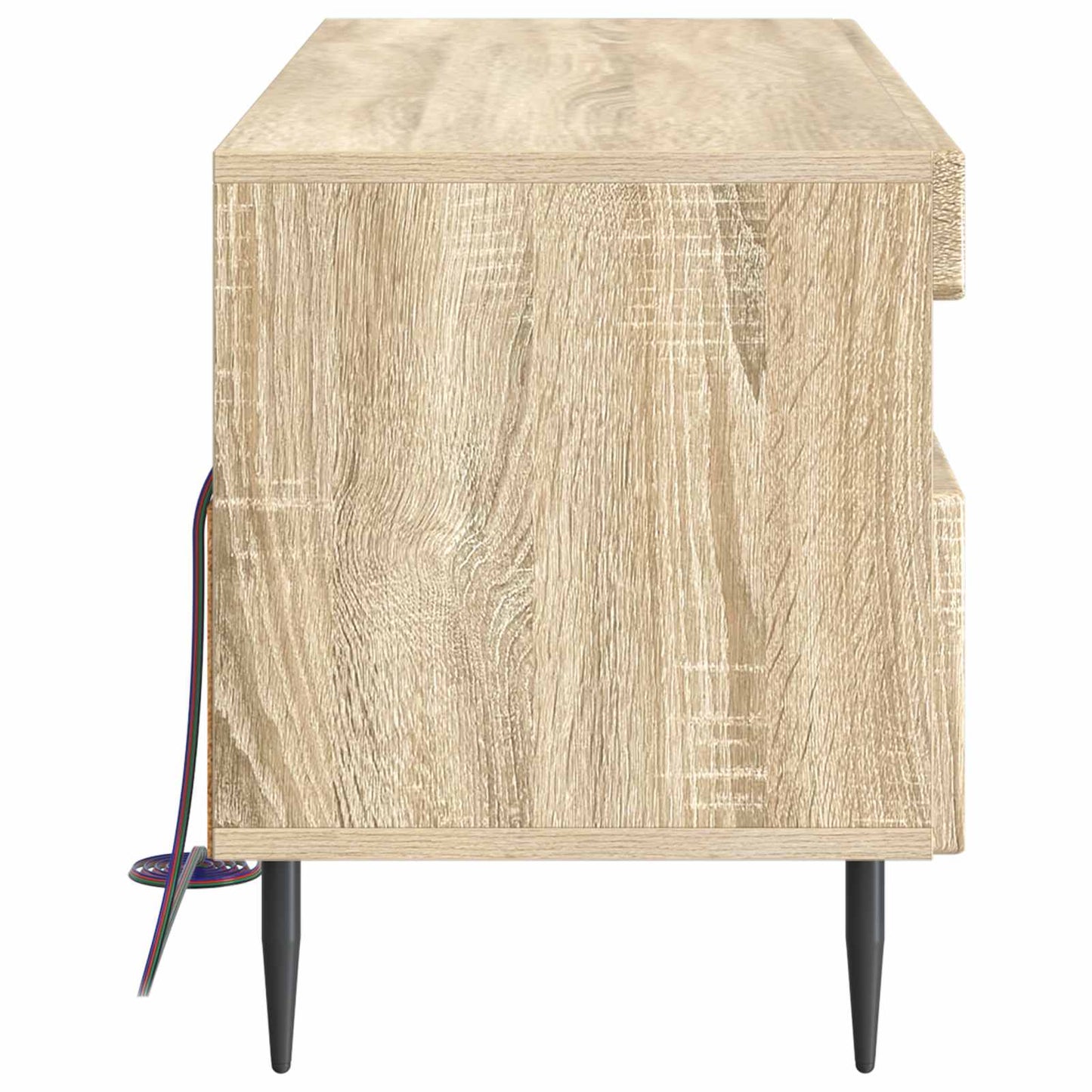 LED tv-meubel Sonoma Eiken Bewerkt hout