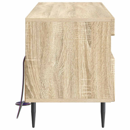 LED tv-meubel Sonoma Eiken Bewerkt hout