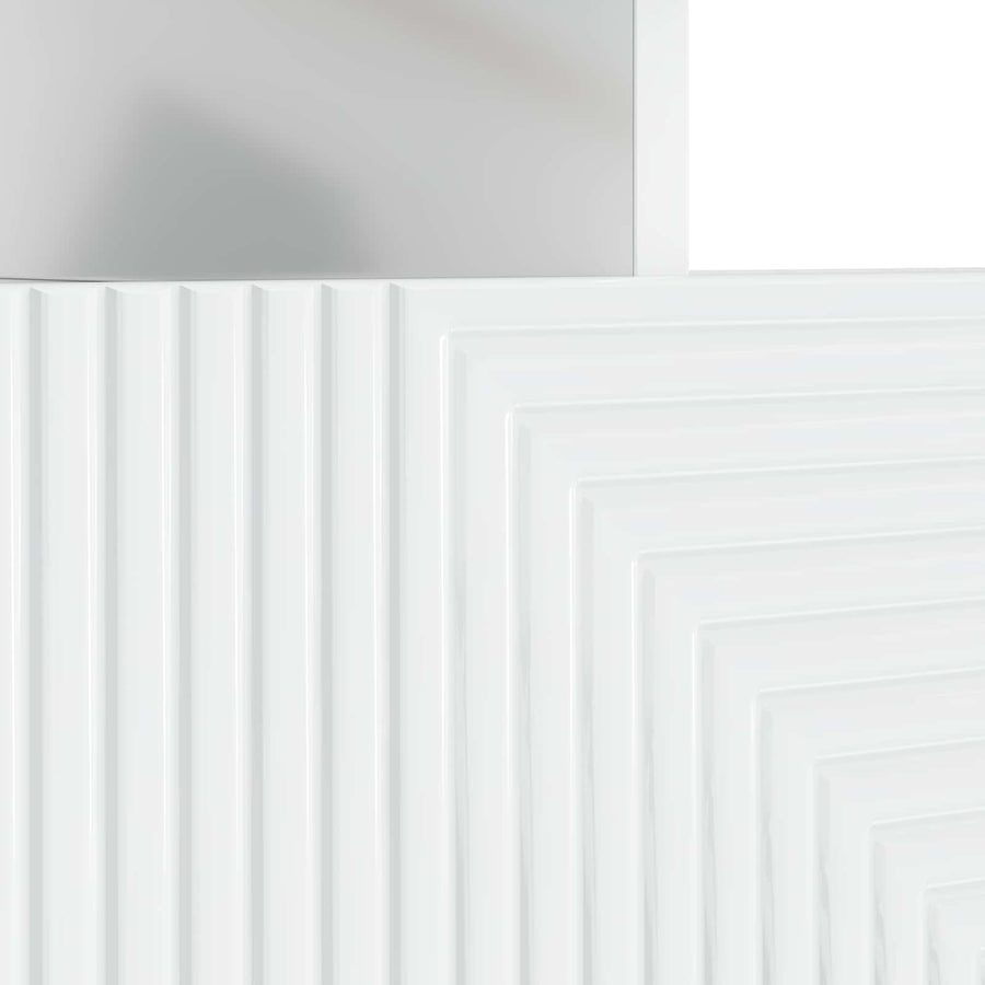LED tv-meubel Hoogglans Wit Bewerkt hout