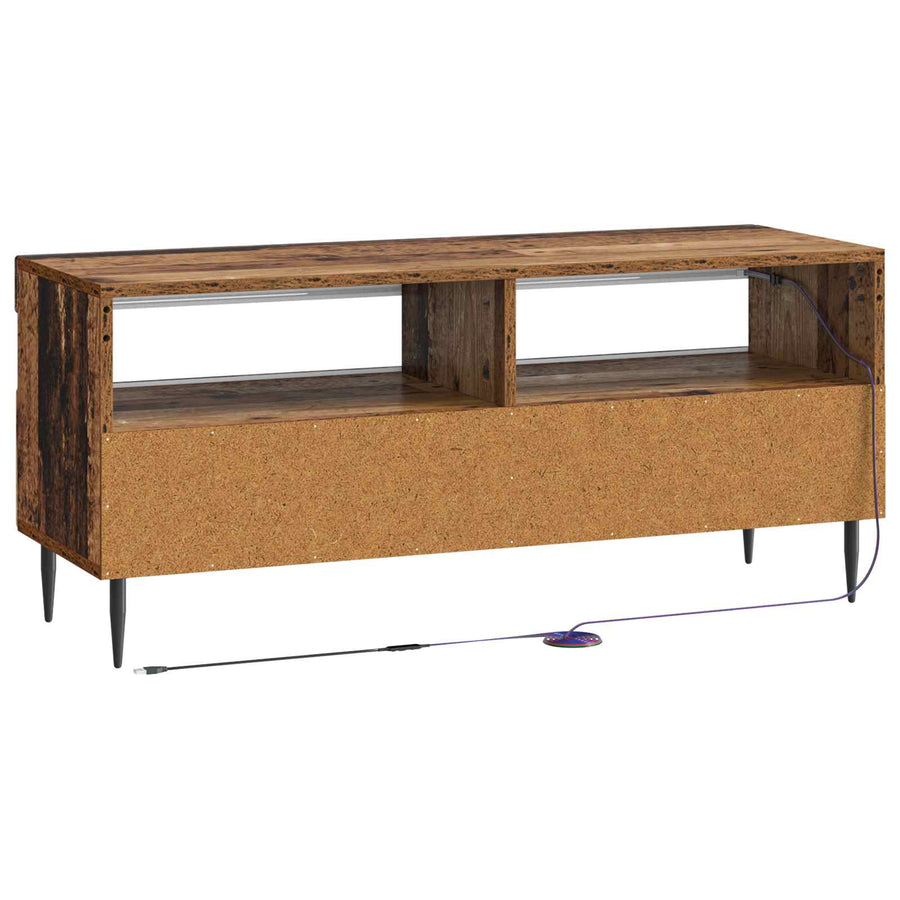 LED tv-meubel Oud hout Bewerkt hout