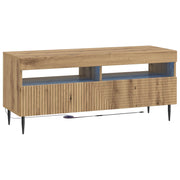 Tv-meubel Artisanaal eiken LED