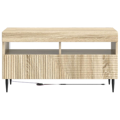 LED tv-meubel Sonoma Eiken Bewerkt hout