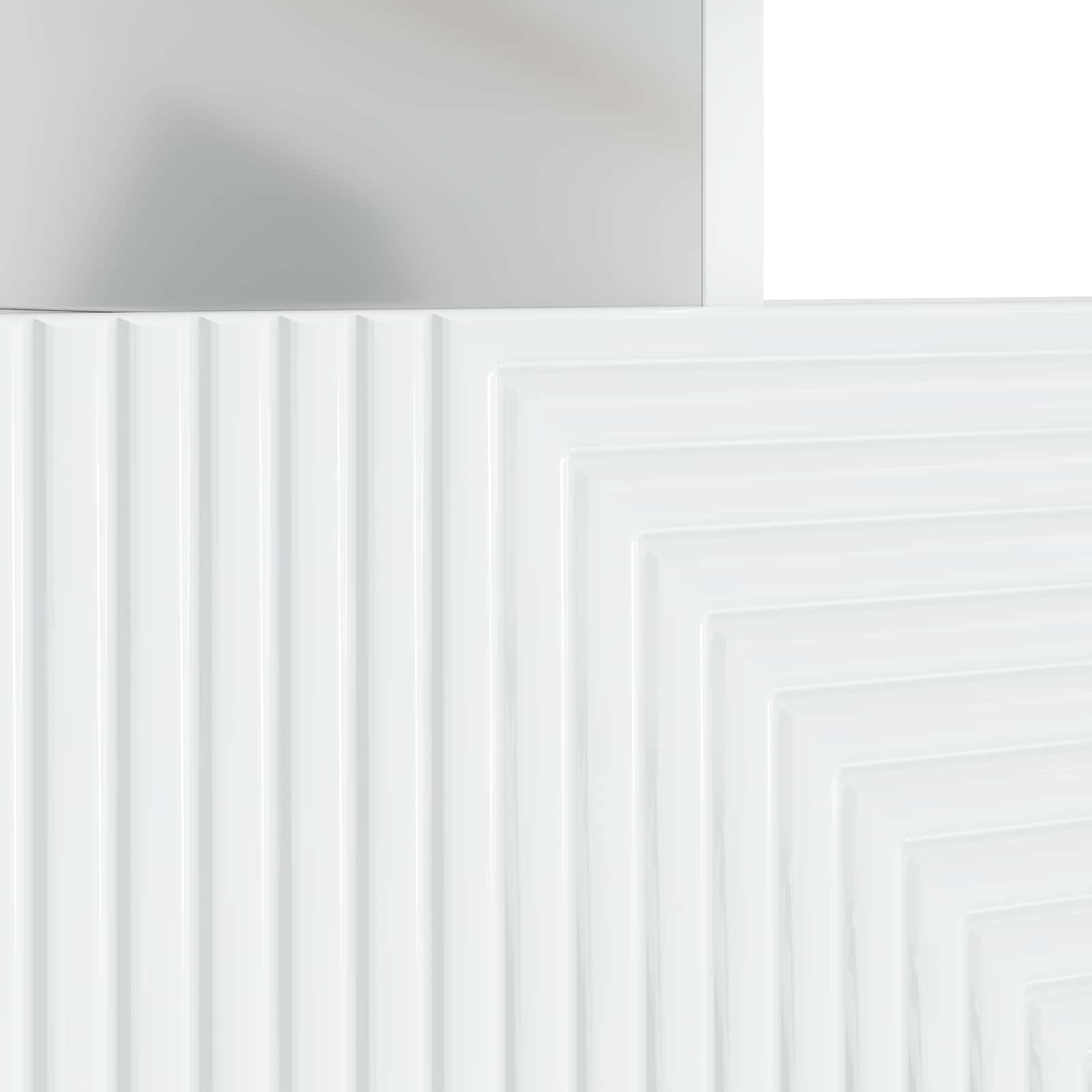 LED tv-meubel Hoogglans Wit Bewerkt hout