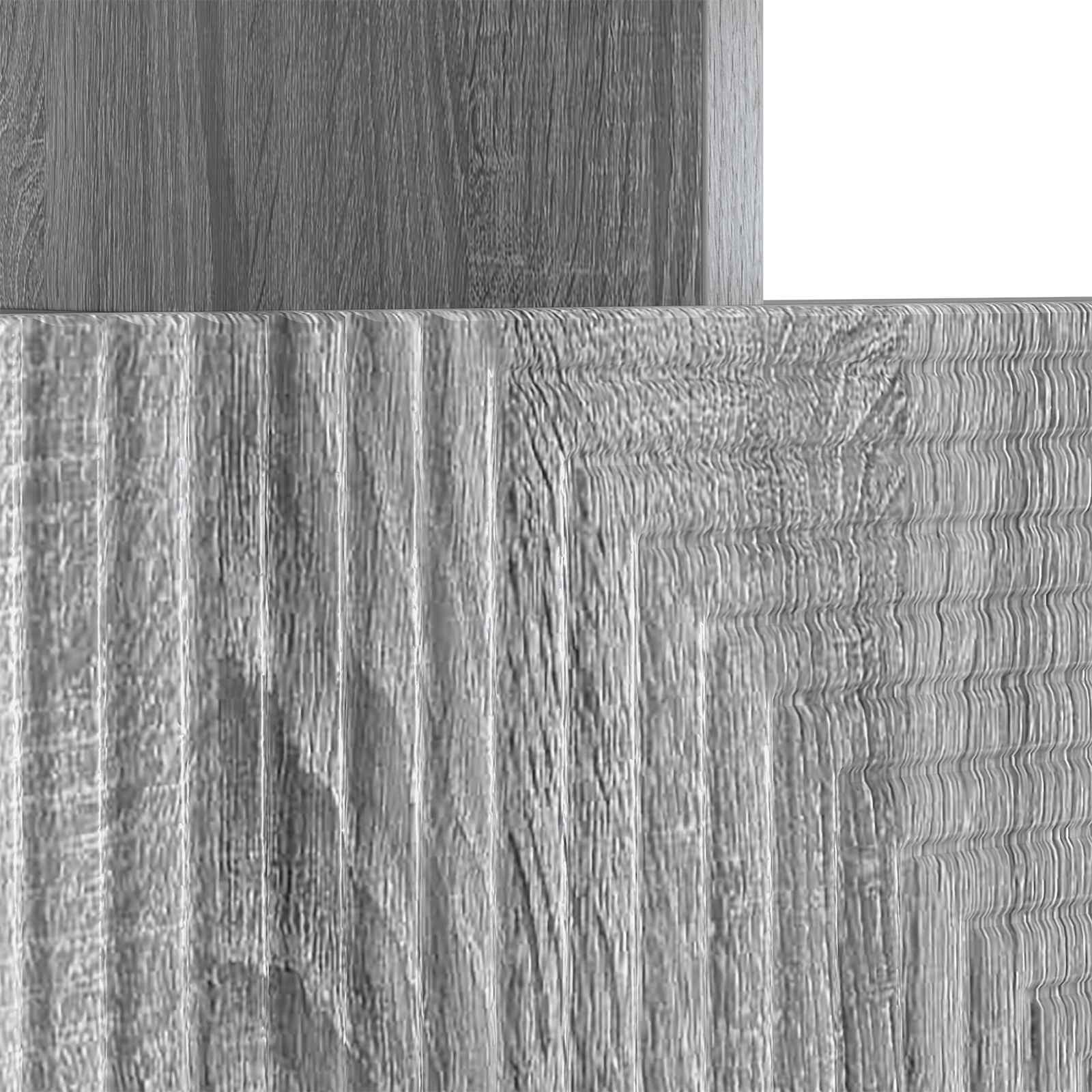 LED tv-meubel Grijs Sonoma Bewerkt hout