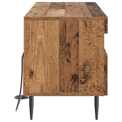 LED tv-meubel Oud hout Bewerkt hout
