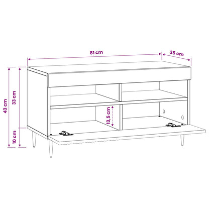 LED tv-meubel Oud hout Bewerkt hout