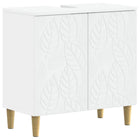 Wastafelkast badkamer 59,5x31,5x59 cm wit