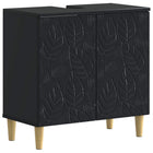 Badkamerkast zwart 59,5x31,5x59 cm
