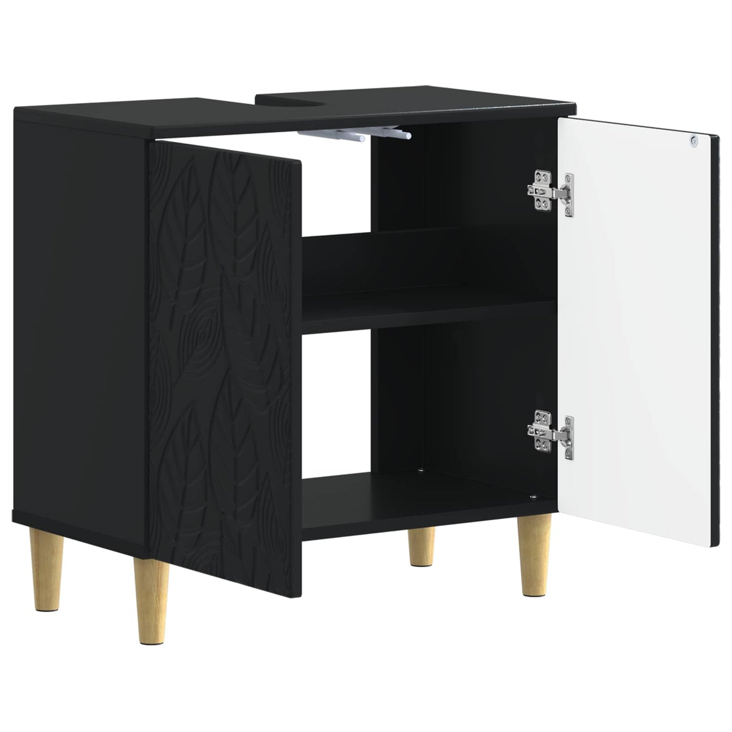 Badkamer wastafelkast DELFT Zwart 59,5 x 31,5 x 59 cm