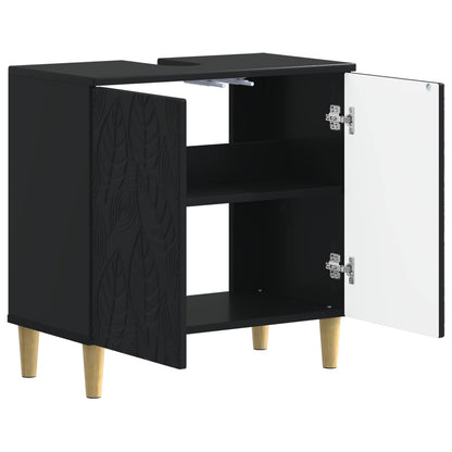 Badkamer wastafelkast DELFT Zwart 59,5 x 31,5 x 59 cm