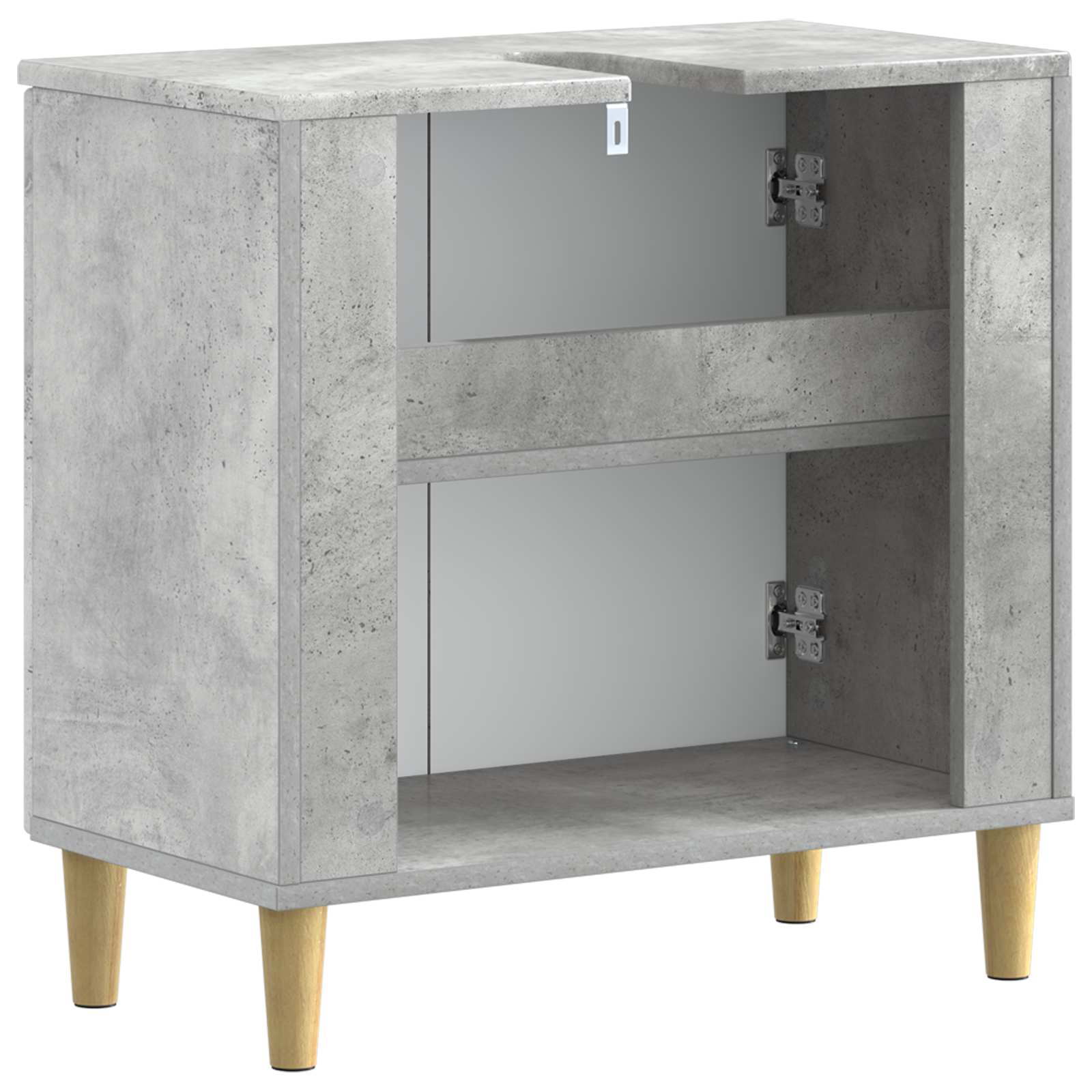 Badkamer wastafelkast DELFT Betongrijs 59,5 x 31,5 x 59 cm
