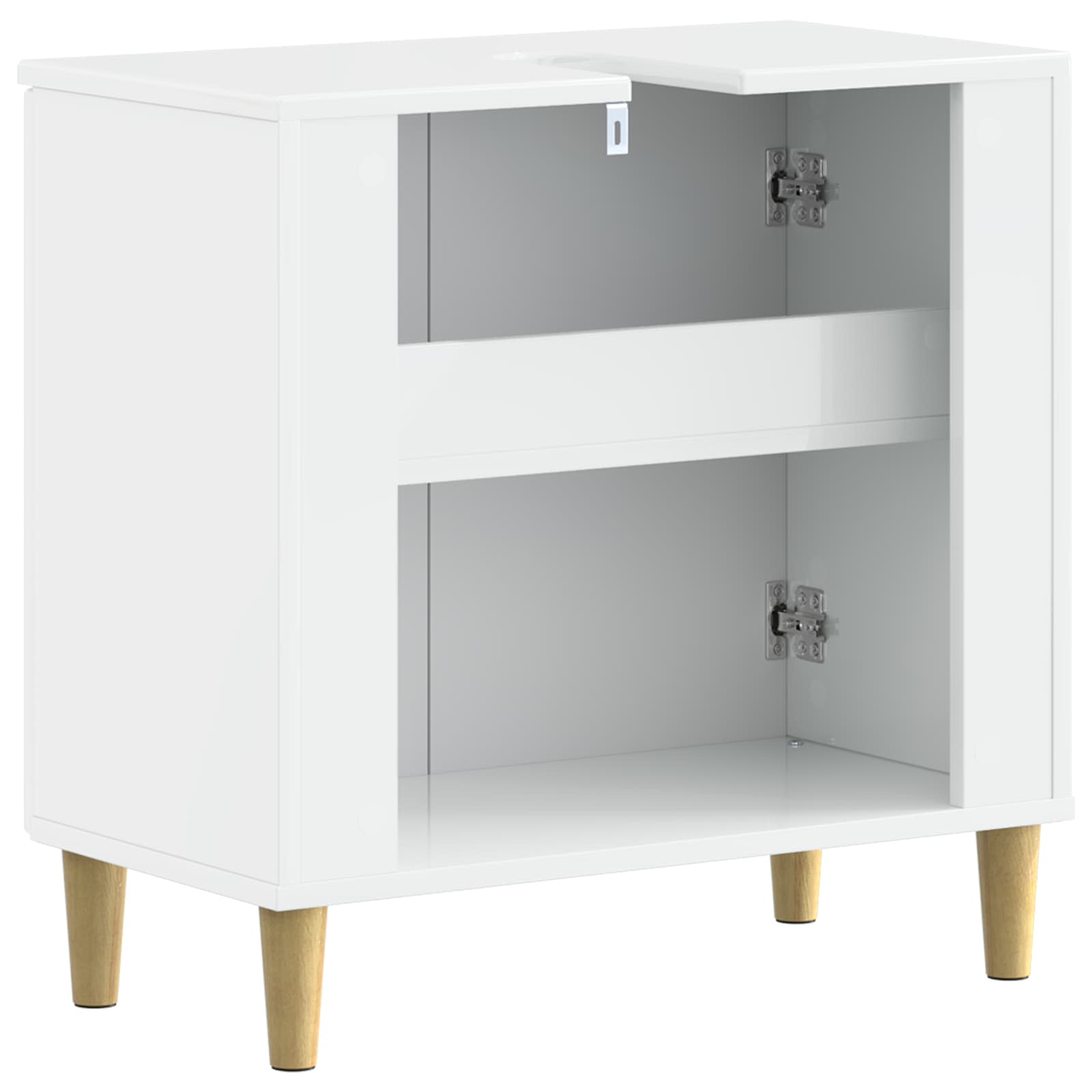 Badkamer wastafelkast DELFT Hoogglans Wit 59,5 x 31,5 x 59 cm