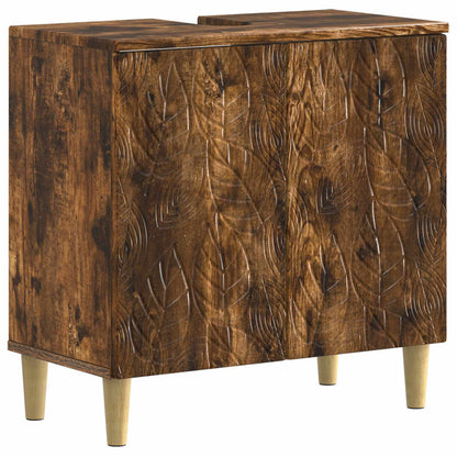 Badkamer wastafelkast DELFT Gerookt eiken 59,5 x 31,5 x 59 cm