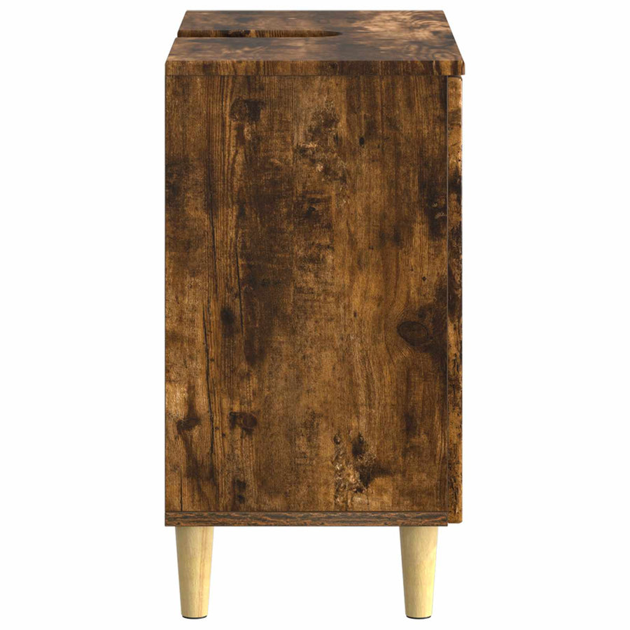 Badkamer wastafelkast DELFT Gerookt eiken 59,5 x 31,5 x 59 cm