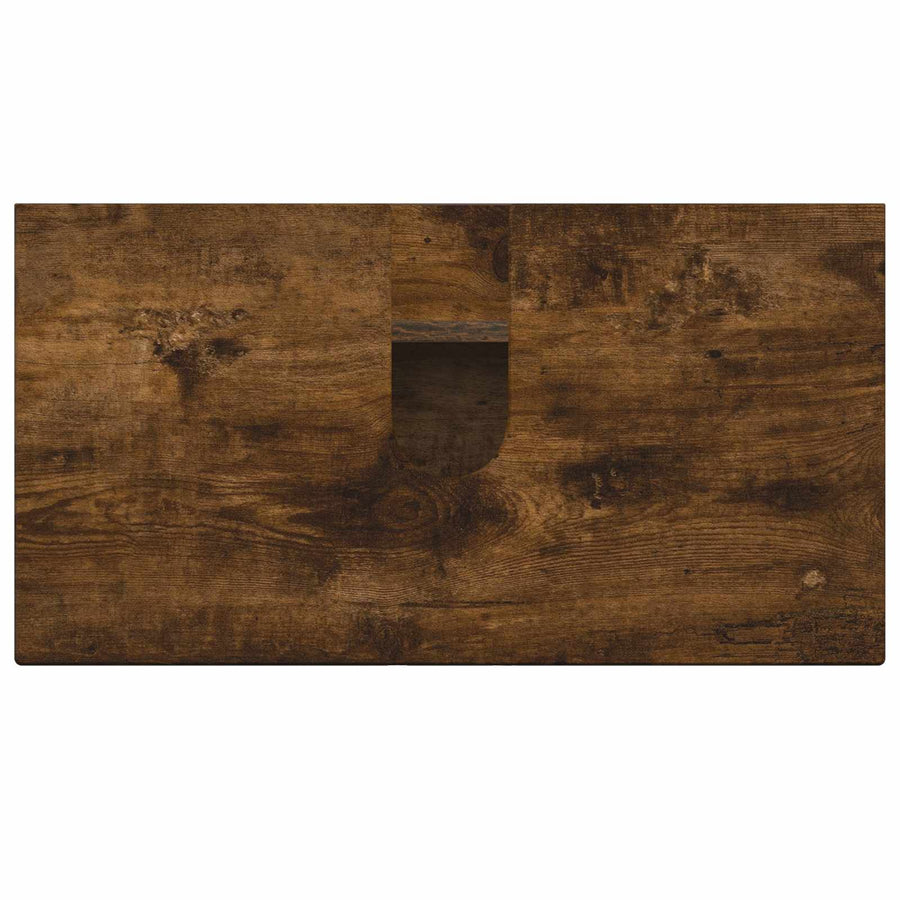 Badkamer wastafelkast DELFT Gerookt eiken 59,5 x 31,5 x 59 cm