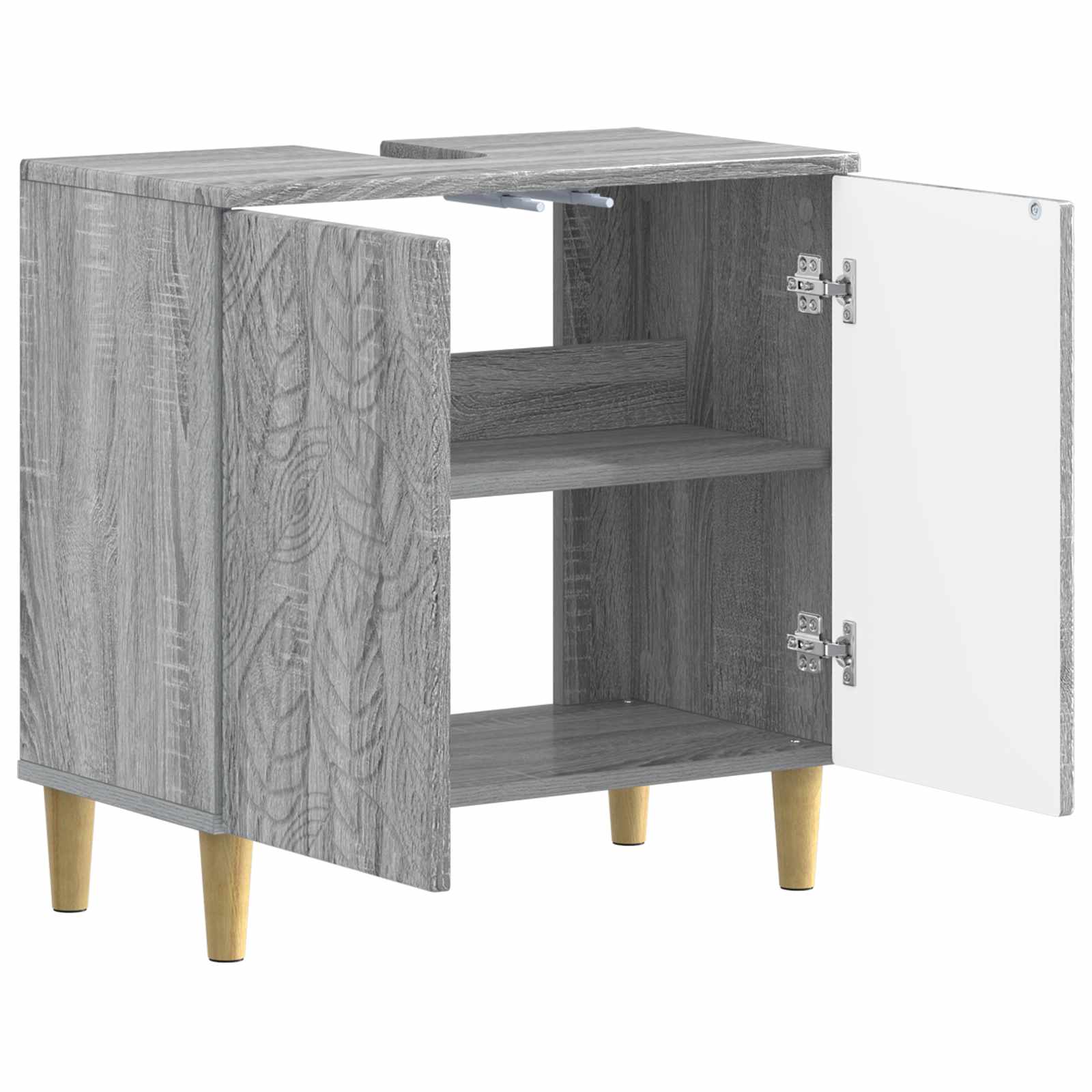 Badkamer wastafelkast DELFT Grijs Sonoma 59,5 x 31,5 x 59 cm