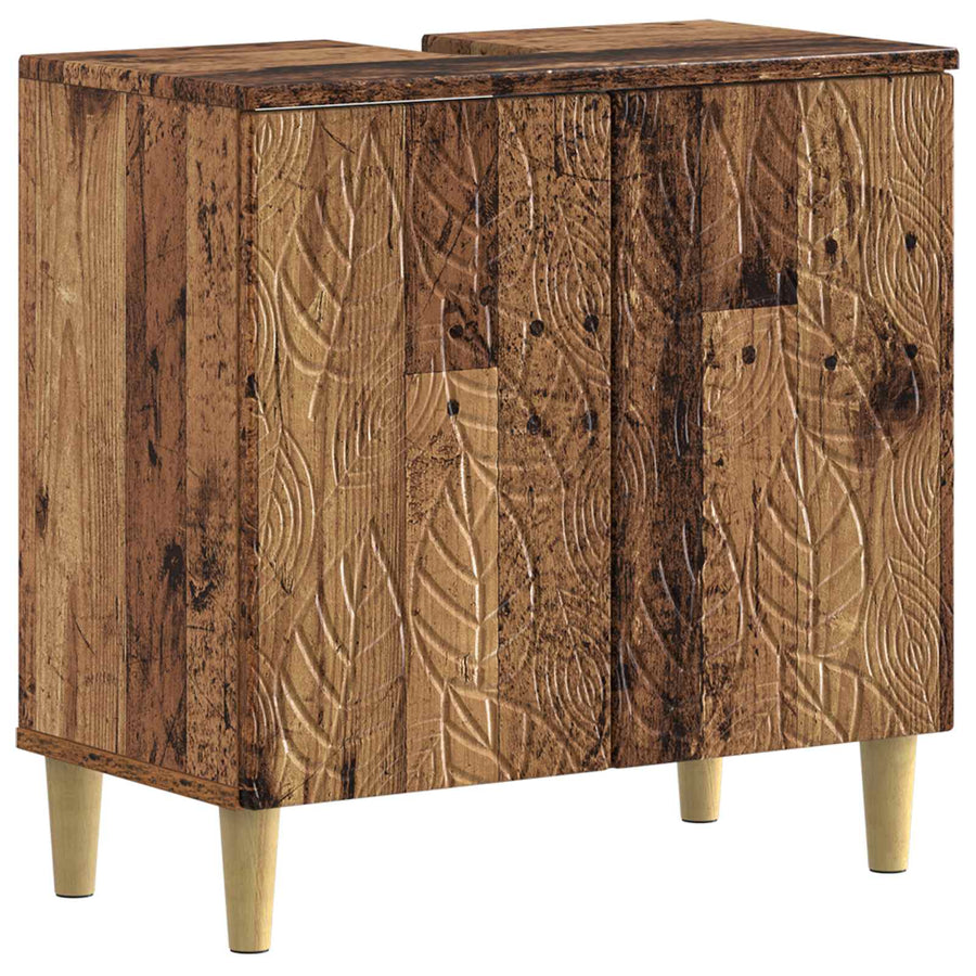 Badkamer wastafelkast DELFT Oud hout 59,5 x 31,5 x 59 cm