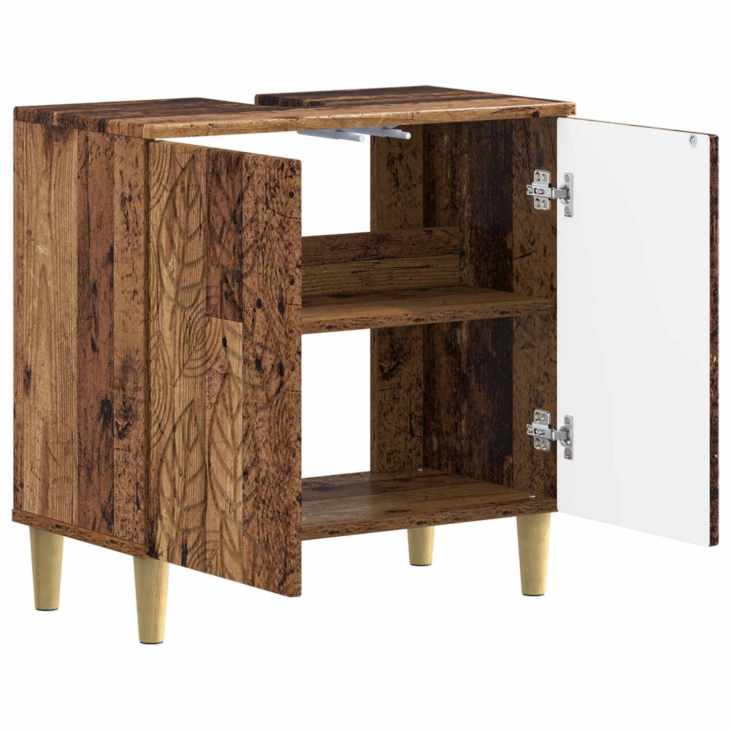 Badkamer wastafelkast DELFT Oud hout 59,5 x 31,5 x 59 cm