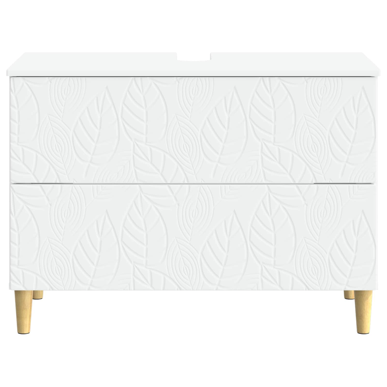 Badkamer wastafelkast DELFT Wit 82 x 41 x 59 cm Bewerkt hout