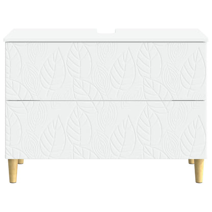Badkamer wastafelkast DELFT Wit 82 x 41 x 59 cm Bewerkt hout