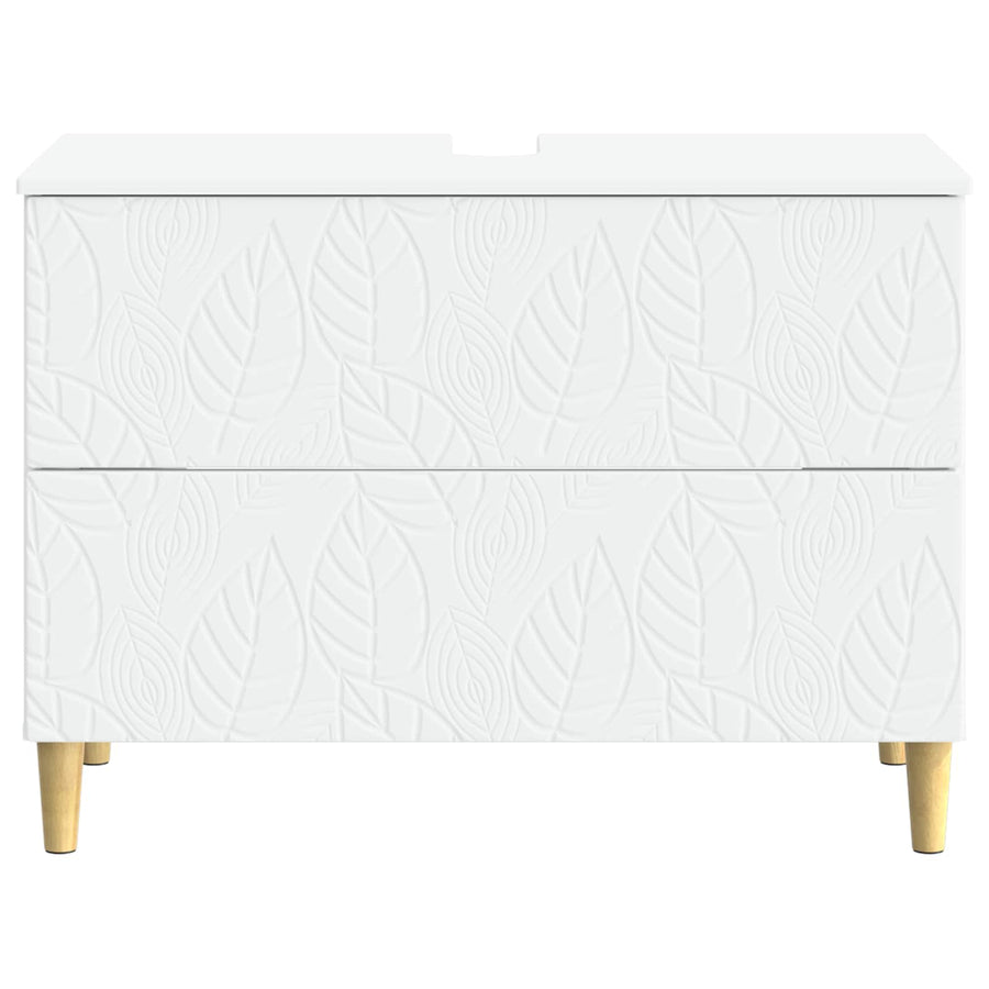 Badkamer wastafelkast DELFT Wit 82 x 41 x 59 cm Bewerkt hout