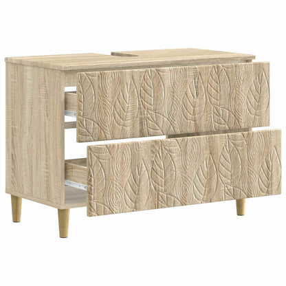 Badkamer wastafelkast DELFT Sonoma Eiken 82 x 41 x 59 cm