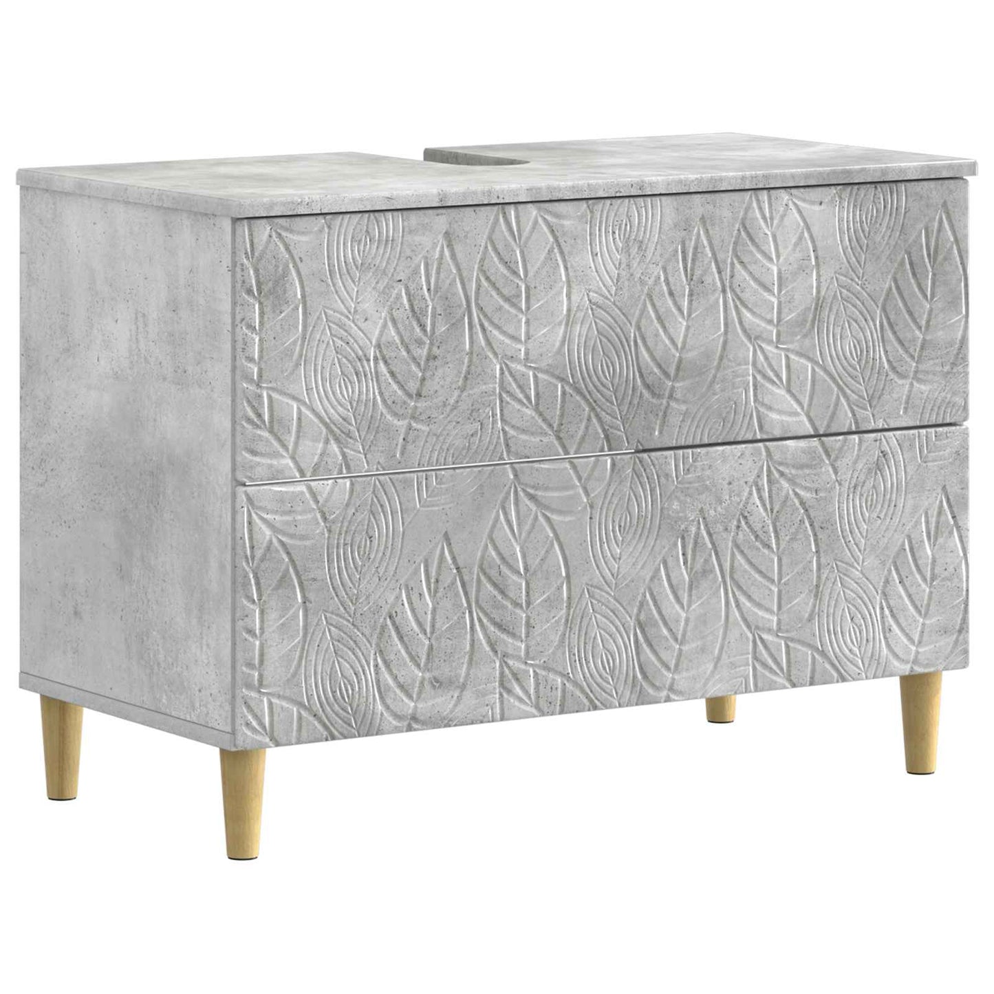 Badkamer wastafelkast DELFT Betongrijs 82 x 41 x 59 cm