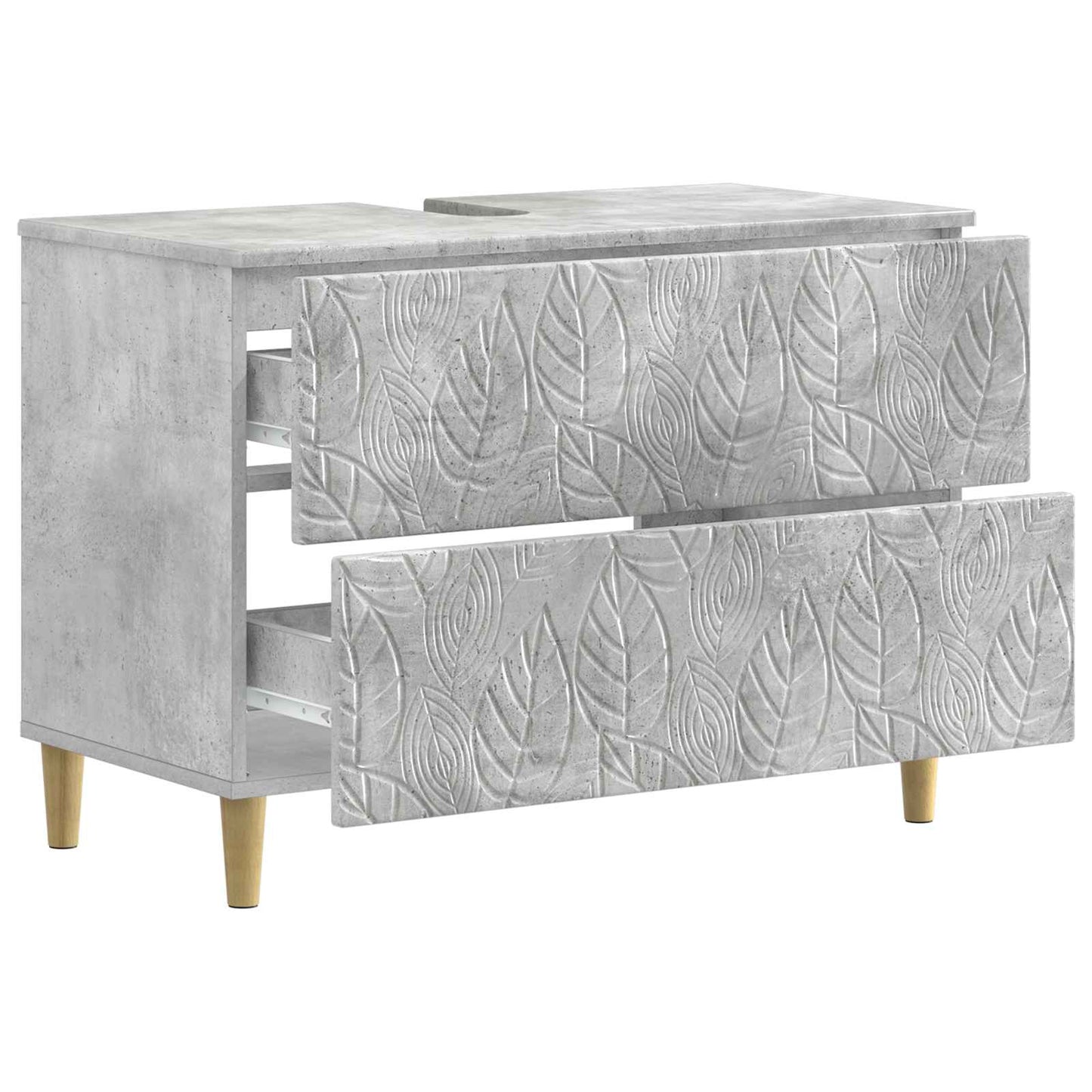 Badkamer wastafelkast DELFT Betongrijs 82 x 41 x 59 cm